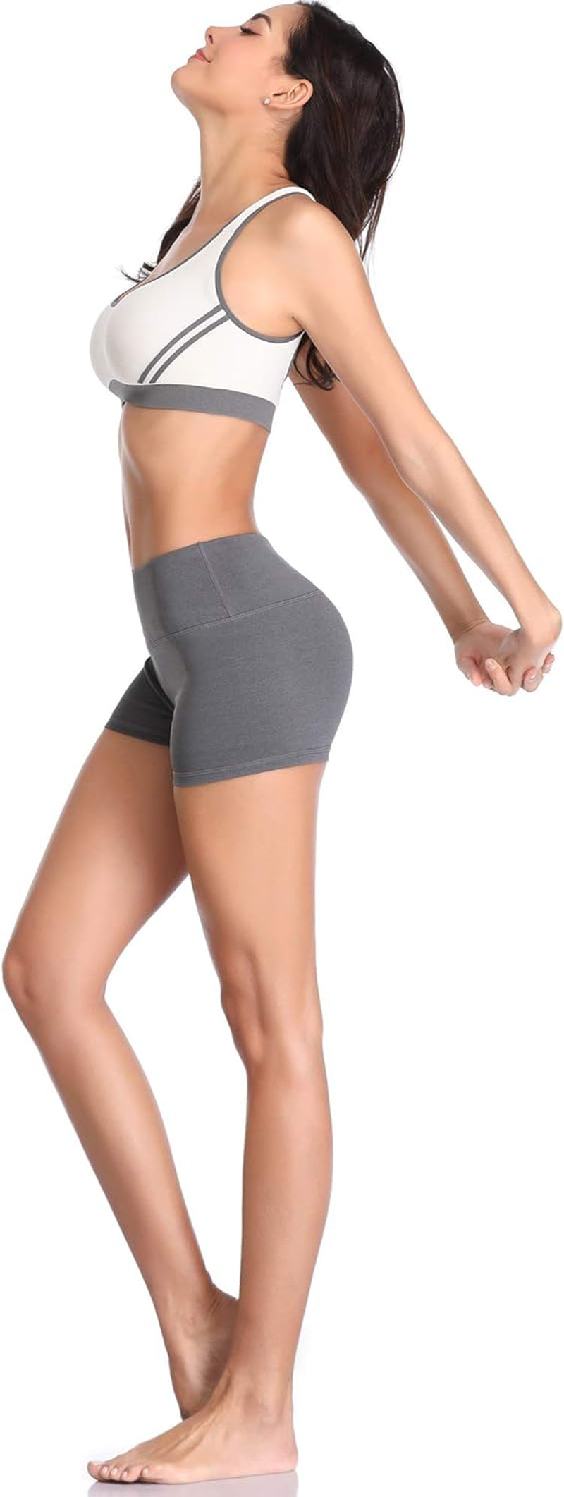 Women'S High-Waisted Spandex Athletic Shorts for Yoga, Running, Volleyball