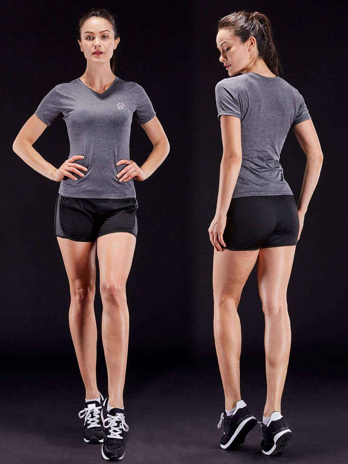 Women'S 3 Pack Compression Workout Athletic Shirt